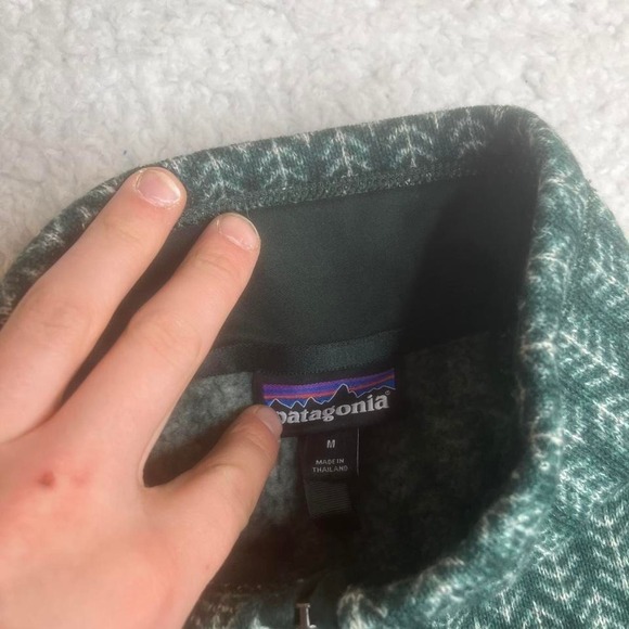 Patagonia Men's Better Sweater 1/4-Zip Pullover Pine Knit Northern Green 25523 M - Picture 3 of 8